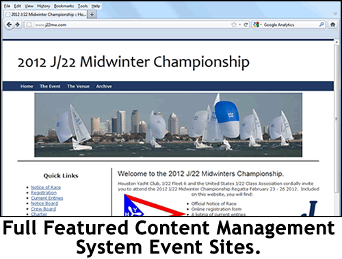 Full Featured Event Websites